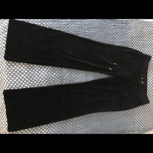 Juicy Couture Black Velour Track Pant